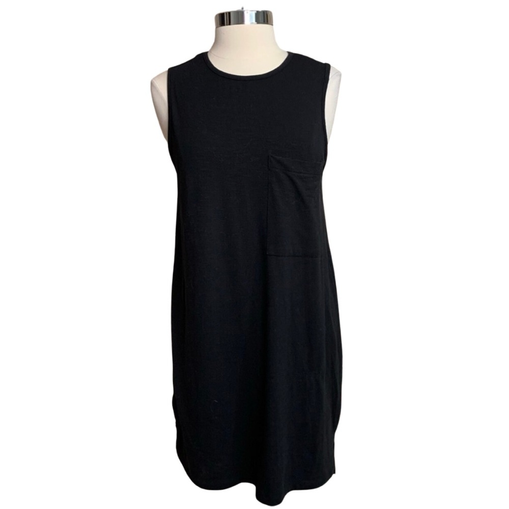 RD STYLE Black Knit Dress Size Large T-Shirt Shift